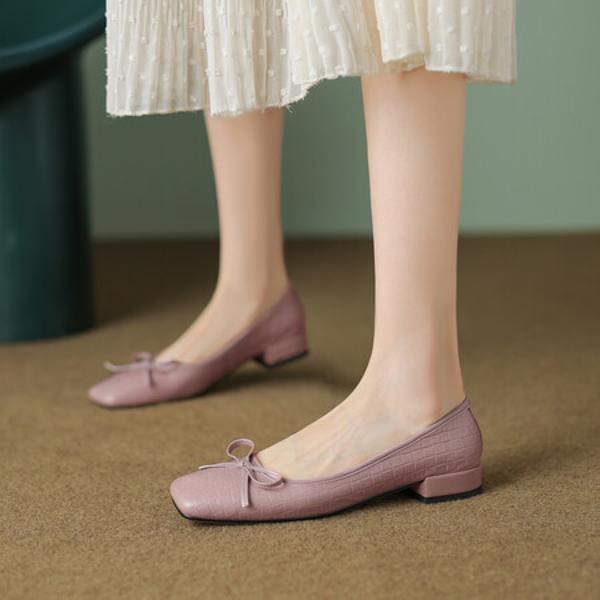 Handcrafted Genuine Leather Women's Shoes: Luxurious Elegance in Every Detail(EcqiH-1795)