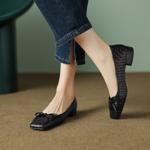 Handcrafted Genuine Leather Women's Shoes: Luxurious Elegance in Every Detail(EcqiH-1795)