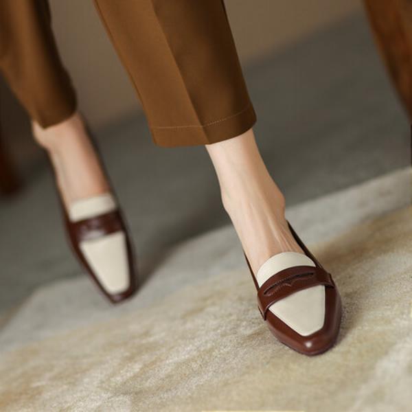 Elegant Handcrafted Leather Women’s Shoes - Luxury Craftsmanship(EcqiH-890)