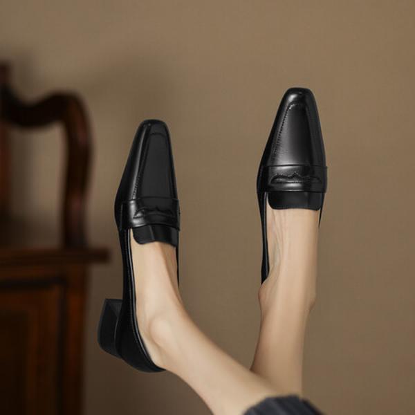 Elegant Handcrafted Leather Women’s Shoes - Luxury Craftsmanship(EcqiH-890)