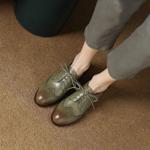 Artisan Crafted Genuine Leather Women’s Shoes - Luxurious Elegance in Every Step(EcqiH-870)