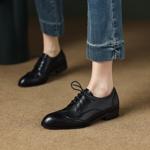 Artisan Crafted Genuine Leather Women’s Shoes - Luxurious Elegance in Every Step(EcqiH-870)