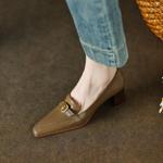 Handcrafted Luxury Leather Women's Shoes - Elegant Artisan Quality(EcqiHL-876)
