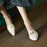 Handcrafted Luxury Leather Women's Shoes - Elegant Artisan Quality(EcqiHL-876)