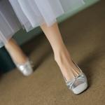 Handcrafted Luxury Genuine Leather Women's Shoes - Elegance in Every Stitch(EcqiH-1735)