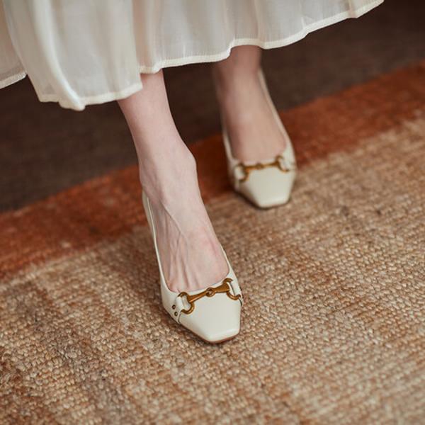 Handcrafted Luxe Leather Shoes for Elegant Women(EcqiT-2045)