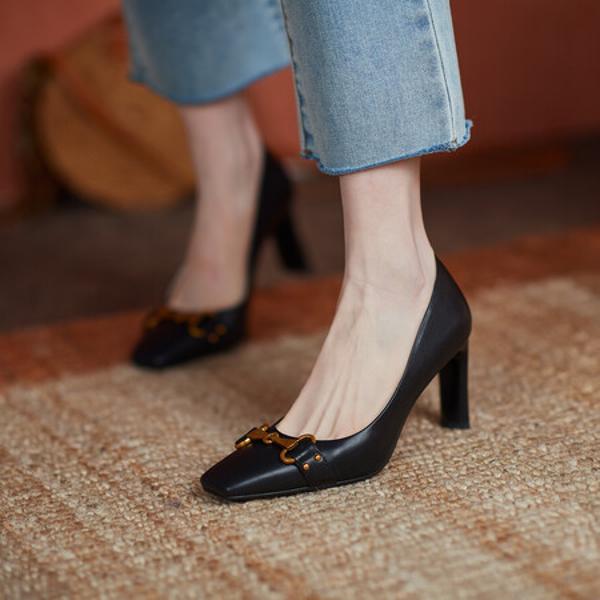 Handcrafted Luxe Leather Shoes for Elegant Women(EcqiT-2045)