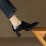 Luxury Handmade Leather Women's Shoes: Elegance in Craftsmanship and Quality(EcqiHL-1789)