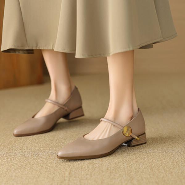 Handcrafted Genuine Leather Women's Shoes: Elegance Redefined(EcqiH-2772)