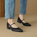 Handcrafted Genuine Leather Women's Shoes: Elegance Redefined(EcqiH-2772)