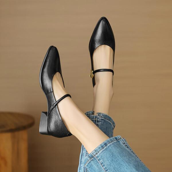 Handcrafted Genuine Leather Women's Shoes: Elegance Redefined(EcqiH-2772)