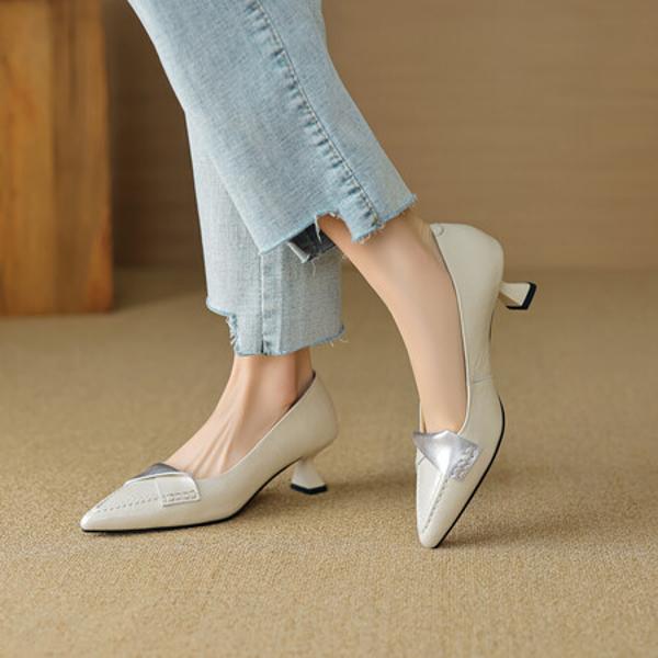 Exquisite Handmade Leather Women's Shoes: Elegance Meets Luxury Craftsmanship(EcqiH-2776)