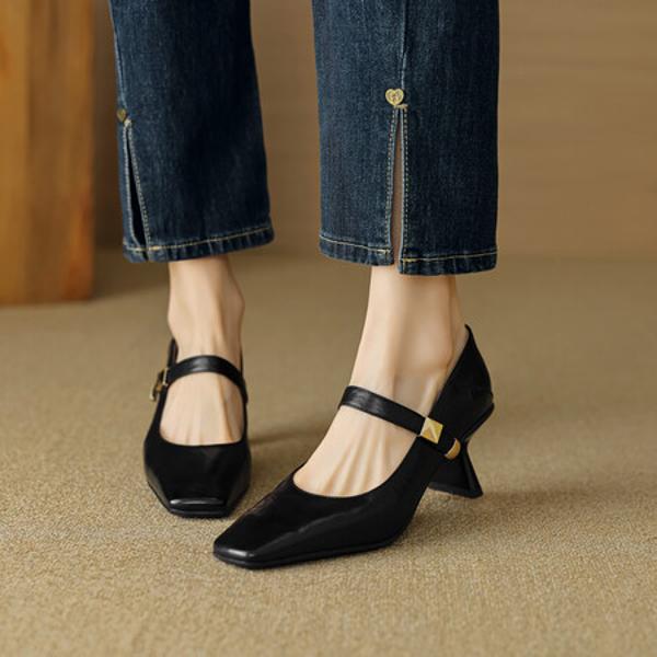 Handcrafted Luxury Leather Women's Shoes: Elegance in Every Stitch(EcqiHL-2795)