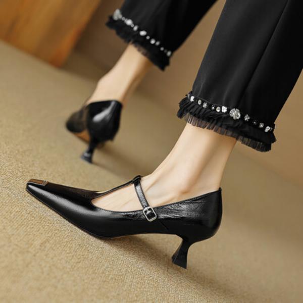 Timeless Elegance: Handcrafted Genuine Leather Women's Shoes of Luxury Quality(EcqiHL-2792)