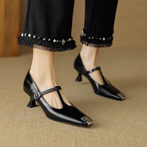 Timeless Elegance: Handcrafted Genuine Leather Women's Shoes of Luxury Quality(EcqiHL-2792)