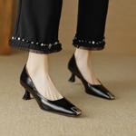 Handcrafted Leather Women's Shoes - Luxurious Elegance in Every Stitch(EcqiHL-2816)