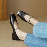 Exquisite Handmade Leather Women's Shoes: Timeless Elegance(EcqiH-2738)