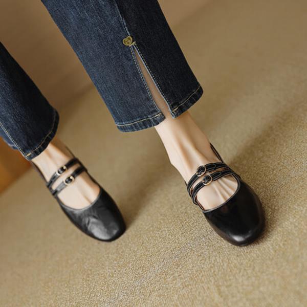 Elegant Handcrafted Leather Women's Shoes of Exquisite Quality(EcqiHL-2812)