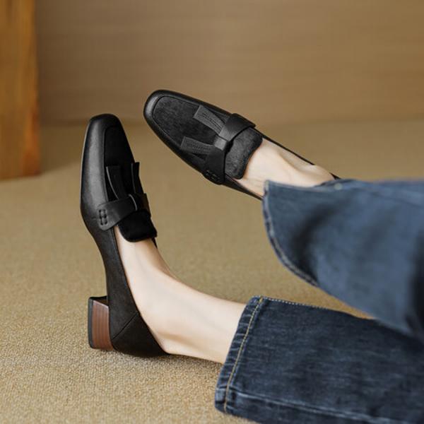 Exquisite Handcrafted Leather Women's Shoes - Where Luxury Meets Elegance(EcqiH-2806)