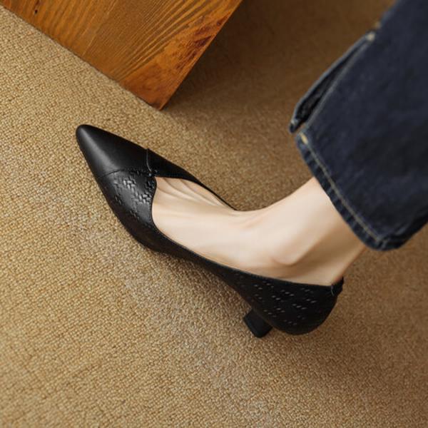 Handcrafted Genuine Leather Women's Shoes: Exquisite Craftsmanship & Timeless Elegance(EcqiH-2855)