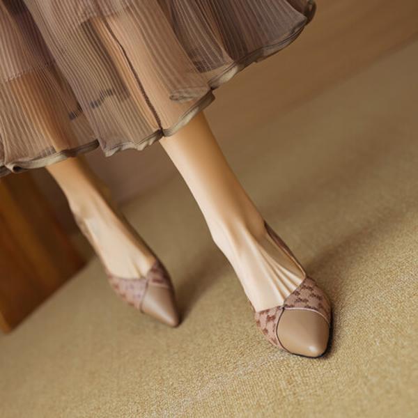 Handcrafted Genuine Leather Women's Shoes: Exquisite Craftsmanship & Timeless Elegance(EcqiH-2855)