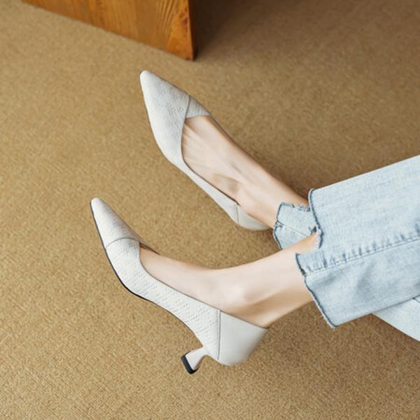 Elegant Handcrafted Leather Women's Shoes: Luxury & Quality Craftsmanship(EcqiH-2858)