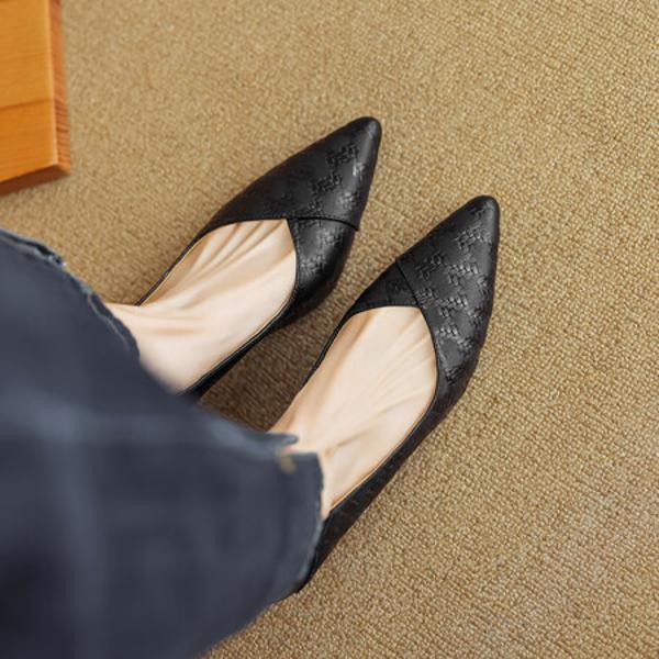 Elegant Handcrafted Leather Women's Shoes: Luxury & Quality Craftsmanship(EcqiH-2858)