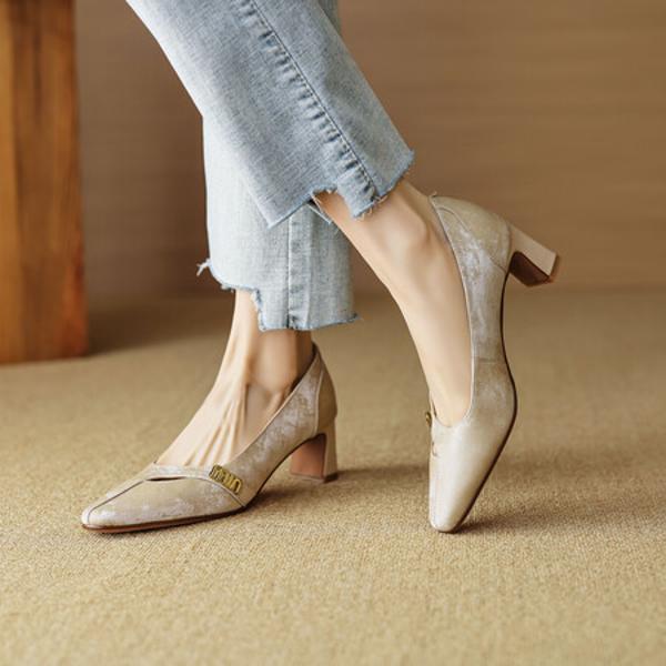 Handcrafted Luxury Leather Women's Shoes: Elegance in Every Detail(EcqiH-A750)