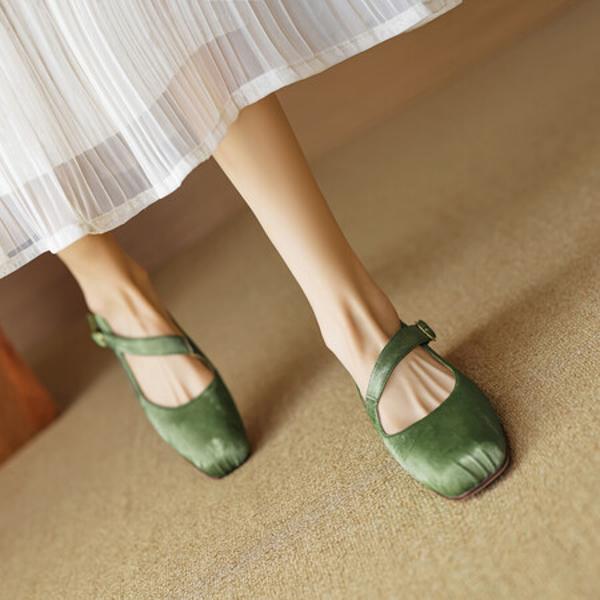 Luxury Handmade Leather Women’s Shoes with Exquisite Craftsmanship(EcqiH-2865)