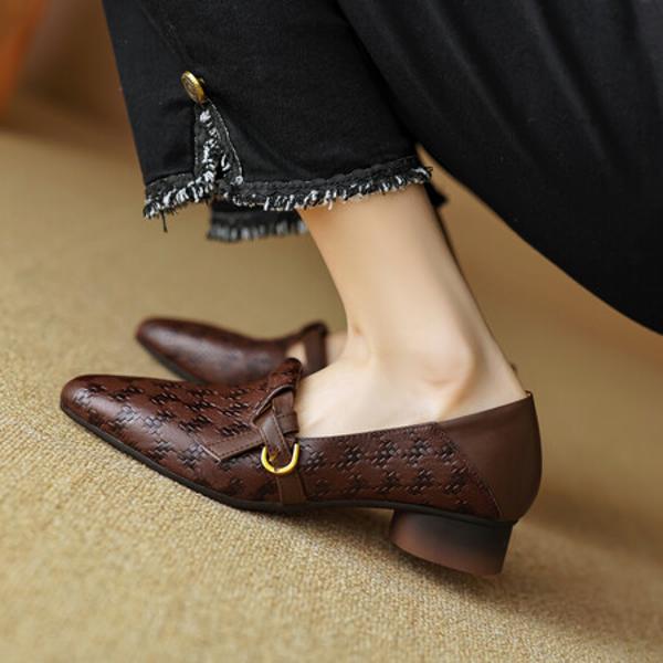 Exquisite Handmade Leather Women’s Shoes: Luxury Craftsmanship and Elegance(EcqiH-2866)