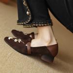 Exquisite Handcrafted Leather Women’s Shoes: Luxury & Elegance(EcqiH-2868)