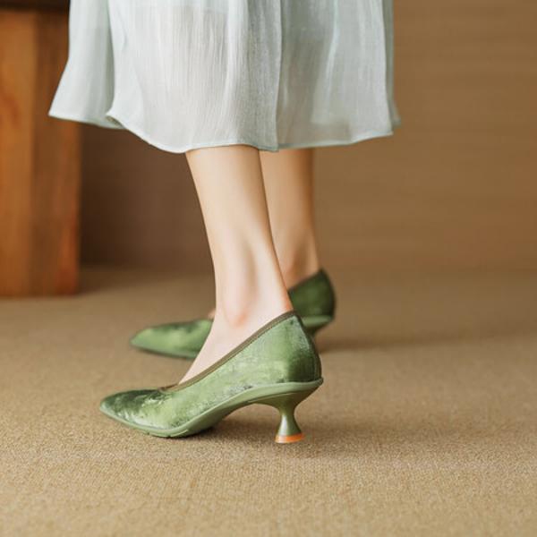 Handcrafted Leather Women's Shoes: Elegant Luxury Quality(EcqiHL-2763-4)