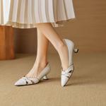 Luxurious Handmade Leather Women’s Shoes with Elegance(EcqiH-2906)