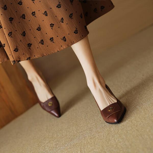 Luxury Handcrafted Leather Women's Shoes: Ultimate Elegance & Quality(EcqiHL-2920-4)