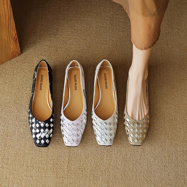 Elegant Handcrafted Leather Women's Shoes of Luxury(EcqiH-3009)