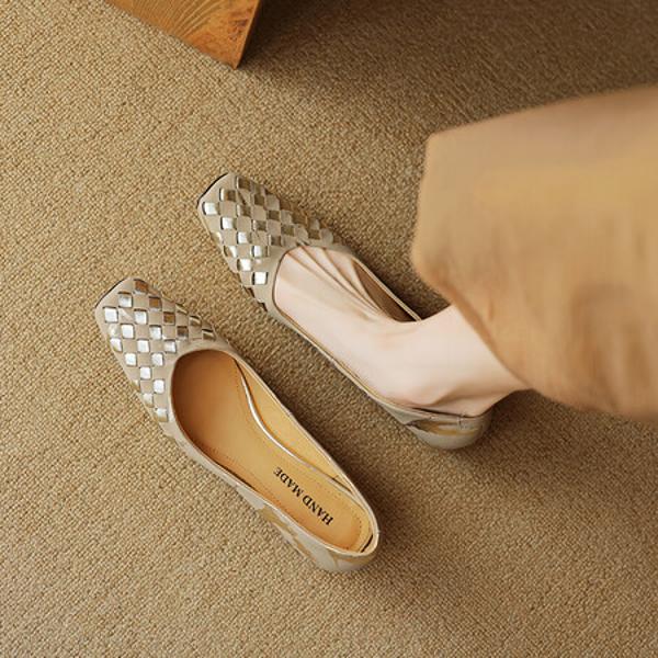 Elegant Handcrafted Leather Women's Shoes of Luxury(EcqiH-3009)