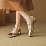 Elegantly Crafted Luxury Handmade Leather Women's Shoes(EcqiH-3026)