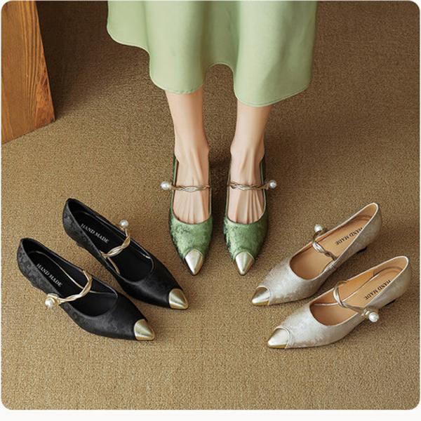 Handcrafted Leather Women's Shoes: Elegance Meets Luxurious Craftsmanship(EcqiH-3032)