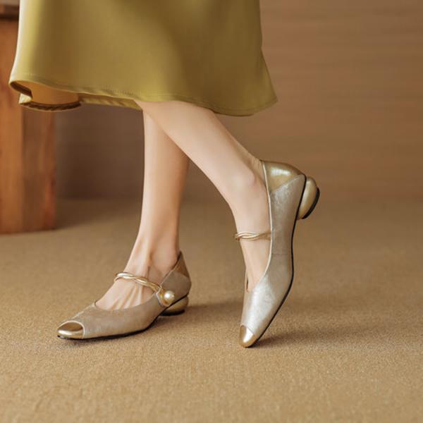 Handcrafted Luxury Leather Women’s Shoes: Elegance Meets Artisanal Quality(EcqiHL-3056)