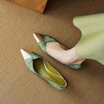 Elegant Handcrafted Genuine Leather Women's Shoes - Luxury Craftsmanship(EcqiH-3078)