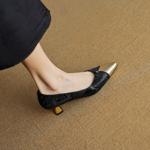 Elegant Handcrafted Genuine Leather Women's Shoes - Luxury Craftsmanship(EcqiH-3078)