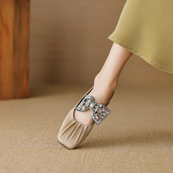 Elegant Handcrafted Leather Women's Shoes - Luxury Quality(EcqiHL-3103)