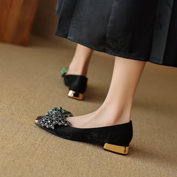 Exquisite Handmade Leather Women's Shoes: Luxurious Elegance(EcqiH-3126)