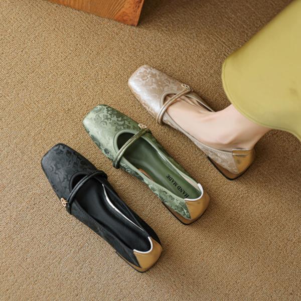 Exquisite Handcrafted Leather Shoes for Elegant Women(EcqiHL-3188)