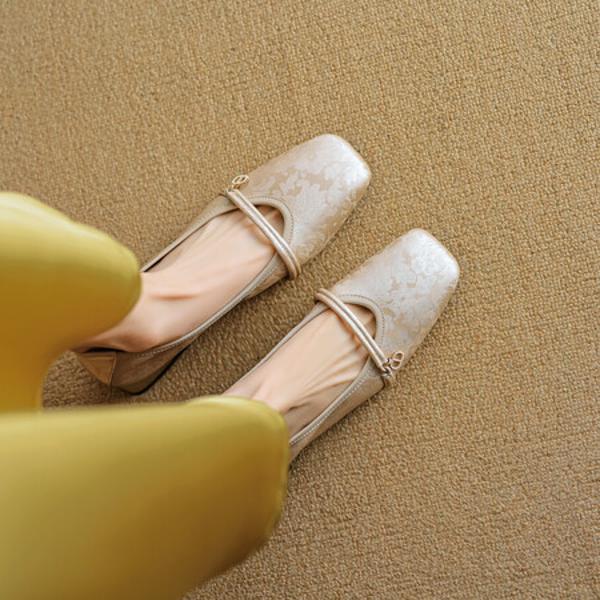 Exquisite Handcrafted Leather Shoes for Elegant Women(EcqiHL-3188)