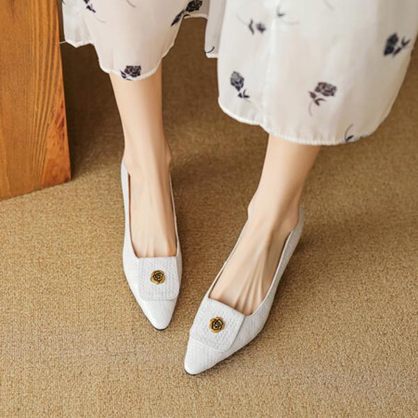 Elegant High-End Handcrafted Leather Women's Shoes(EcqiH-3320)