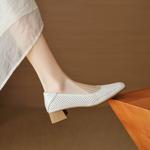 Handcrafted Luxury Genuine Leather Women's Shoes(EcqiHL-3359)