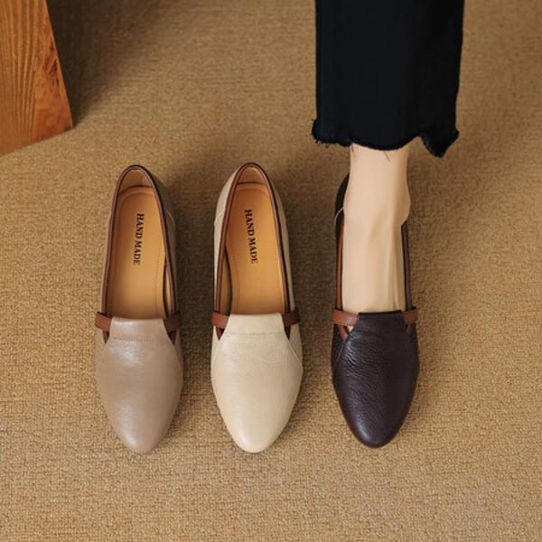 Handcrafted Luxury Leather Women's Shoes: Exquisite Artistry & Elegance(EcqiH-3601)