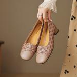 Elegant Handcrafted Leather Women's Shoes: Exquisite Artistry & Premium Quality(EcqiH-3615)