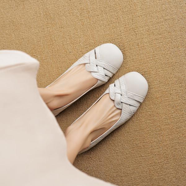 Elegant Handcrafted Leather Women's Shoes: Exquisite Artistry & Premium Quality(EcqiH-3615)